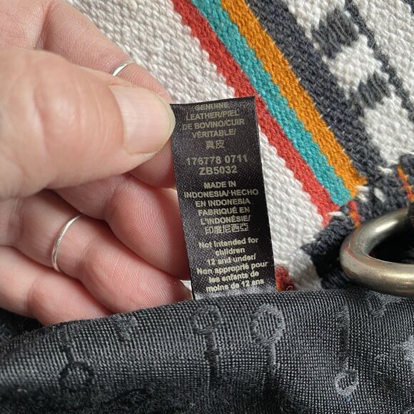 Y2K Fossil Black Leather Maddox Top Handle Crossbody Satchel Purse Handbag. - Picture 13 of 16